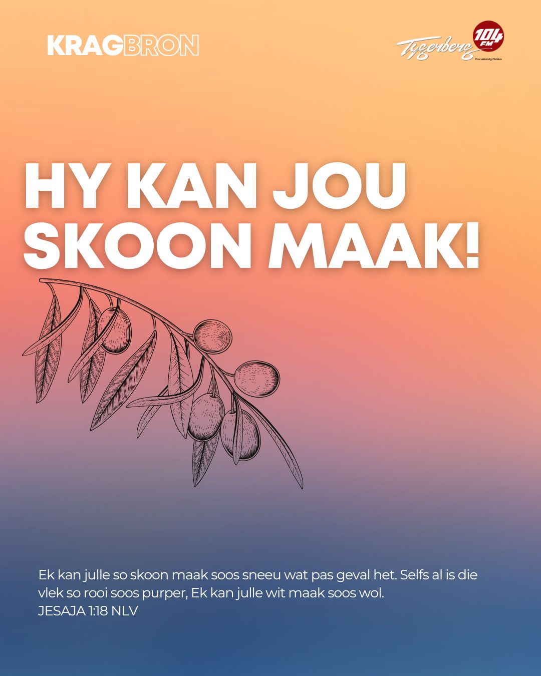 Hy kan jou skoon maak! | JESAJA 1:18